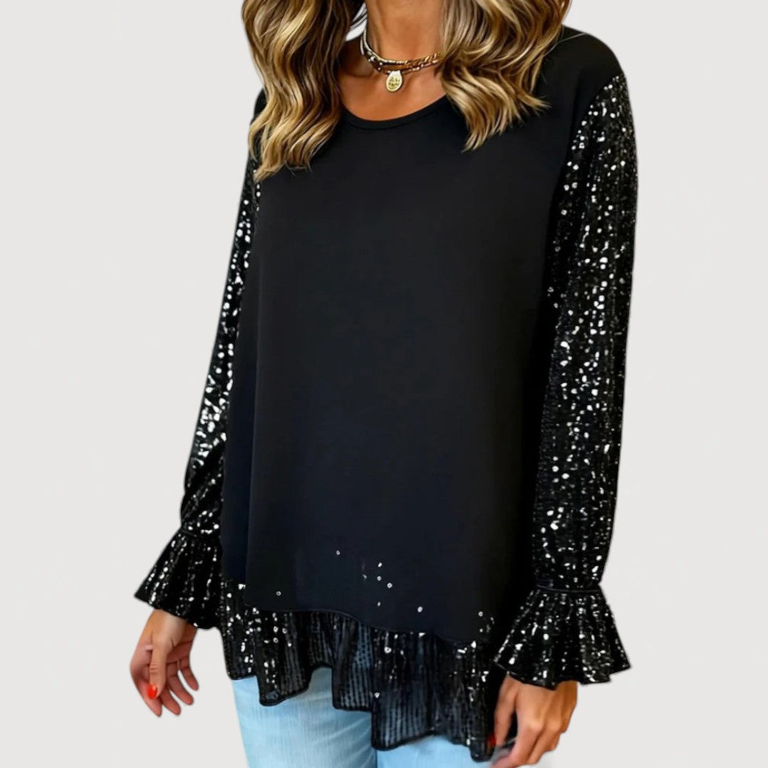 LUCINDA – ELEGANT SEQUIN BLOUSE