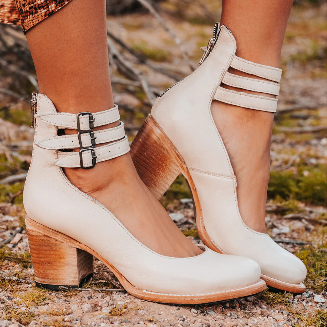 VIVIANA – VINTAGE BLOCK HEEL BOOTS