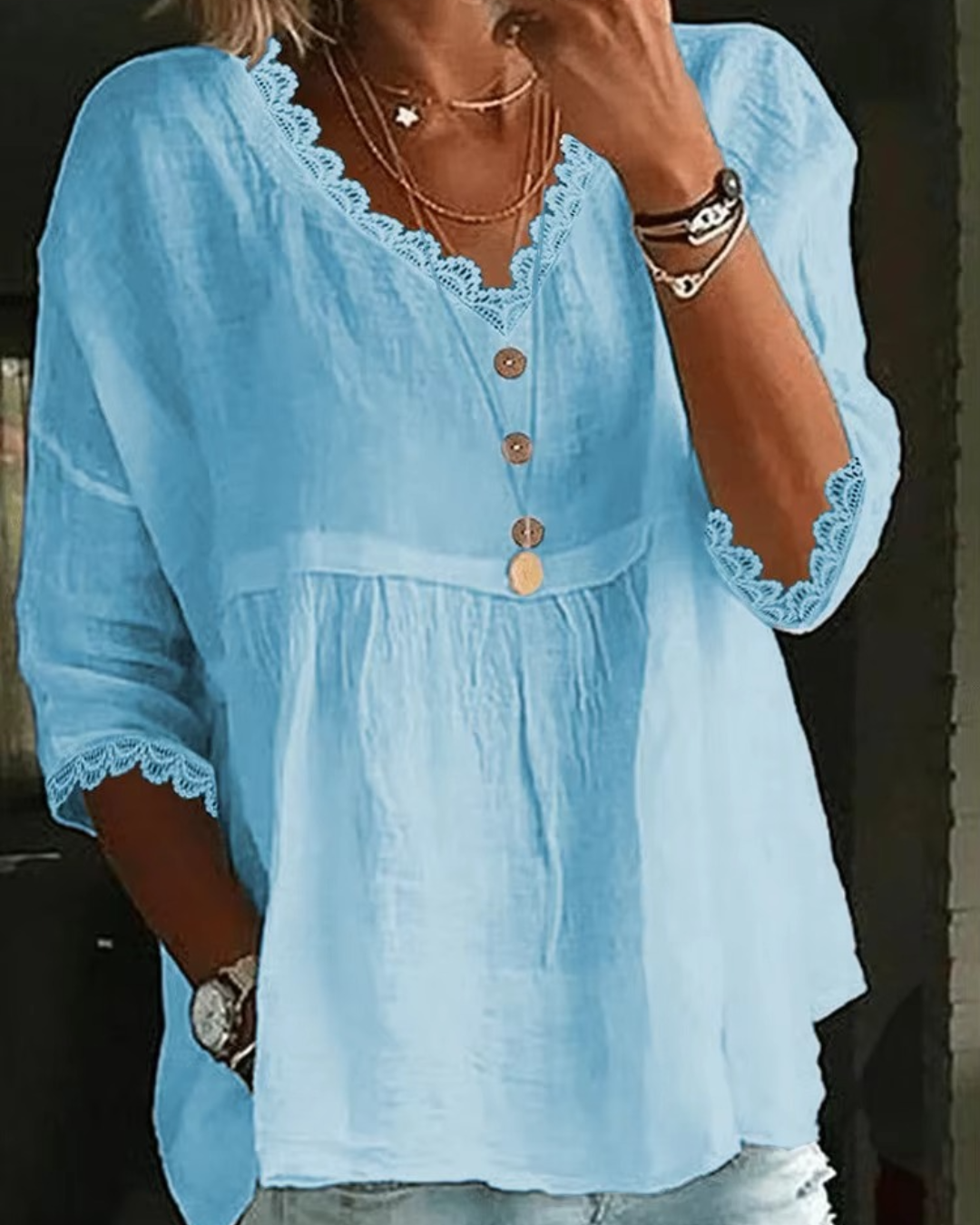 COLETTE – RELAXED EMBROIDERED BLOUSE