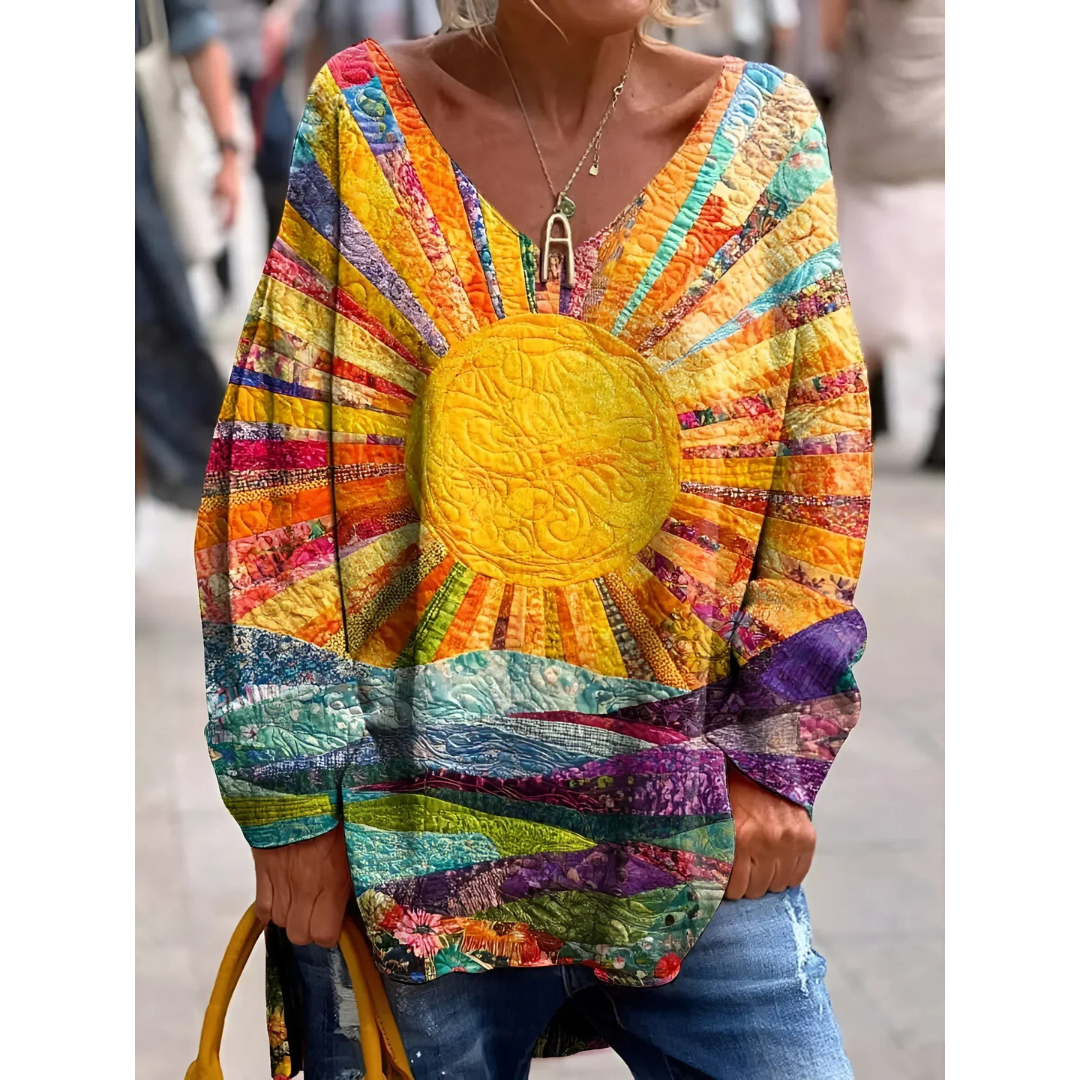 SOLARA – ARTISTIC PRINT BLOUSE