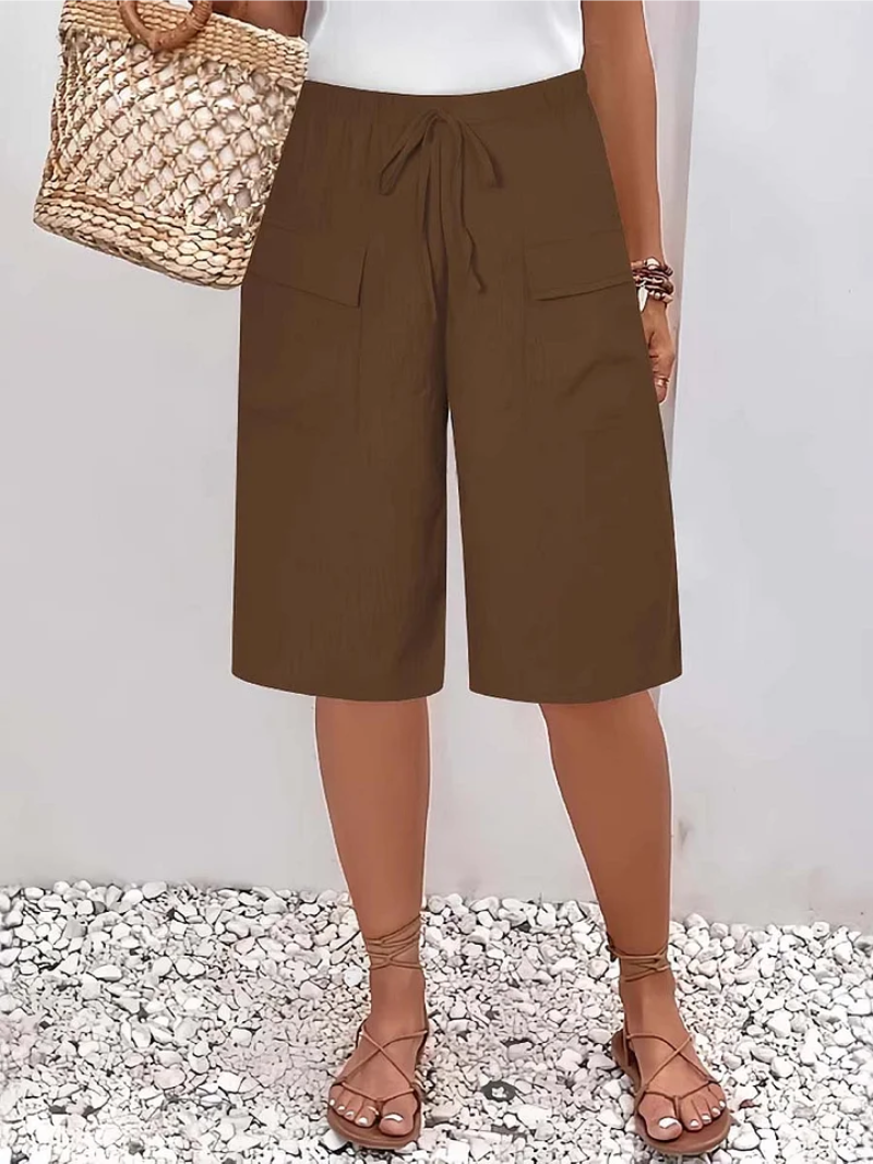 Nyla | Soft-Touch Drawstring Shorts